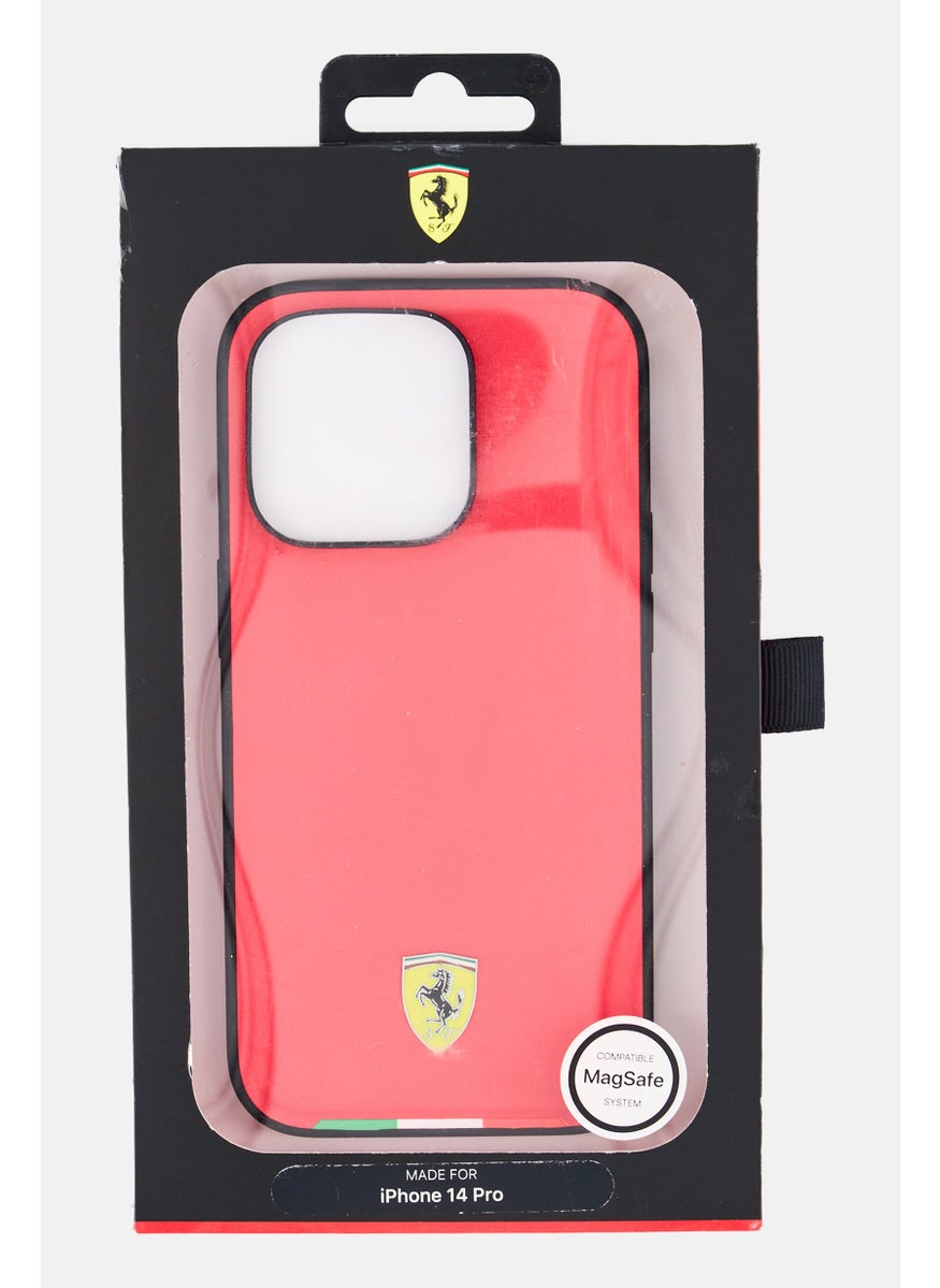 Scuderia Ferrari Iphone 14 Pro Brand Logo Protective Case, Red  - Image 1