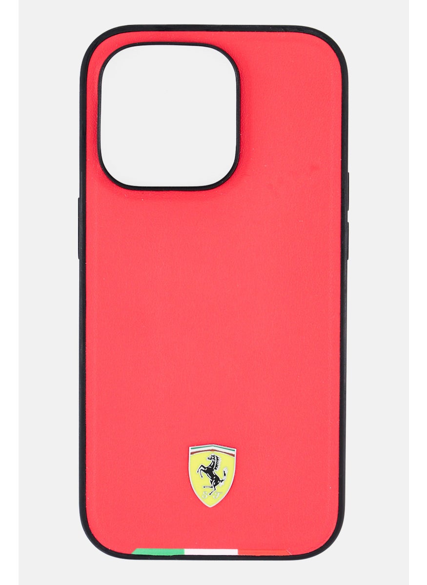 Scuderia Ferrari Iphone 14 Pro Brand Logo Protective Case, Red  - Image 2