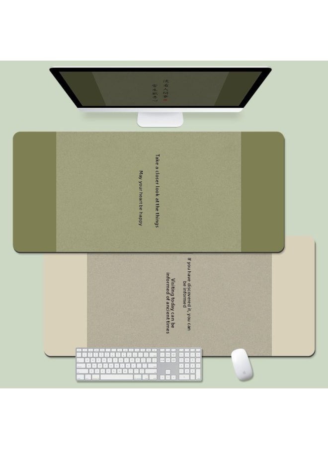 Chinese Style Text Simple Mouse Cushion Oversized Wrist Guard Advanced Sense Computer Desk Mat Office Large-Color:400x900mm3mm-Pattern:LC641