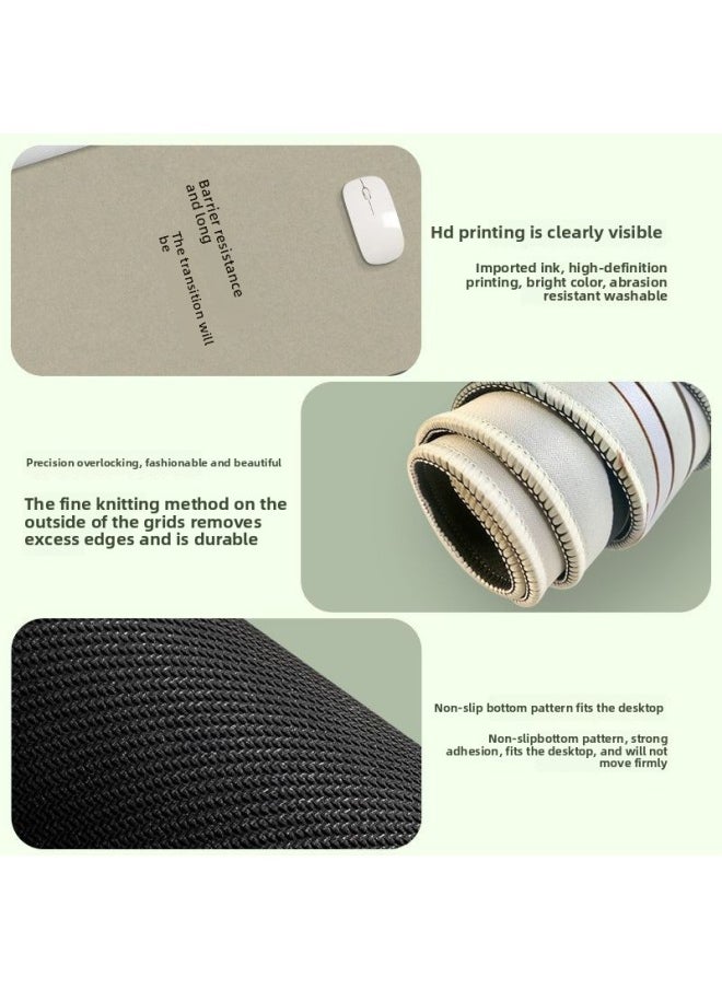 Chinese Style Text Simple Mouse Cushion Oversized Wrist Guard Advanced Sense Computer Desk Mat Office Large-Color:400x900mm3mm-Pattern:LC641