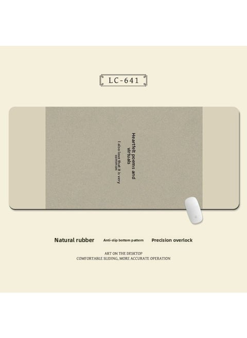 Chinese Style Text Simple Mouse Cushion Oversized Wrist Guard Advanced Sense Computer Desk Mat Office Large-Color:400x900mm3mm-Pattern:LC641