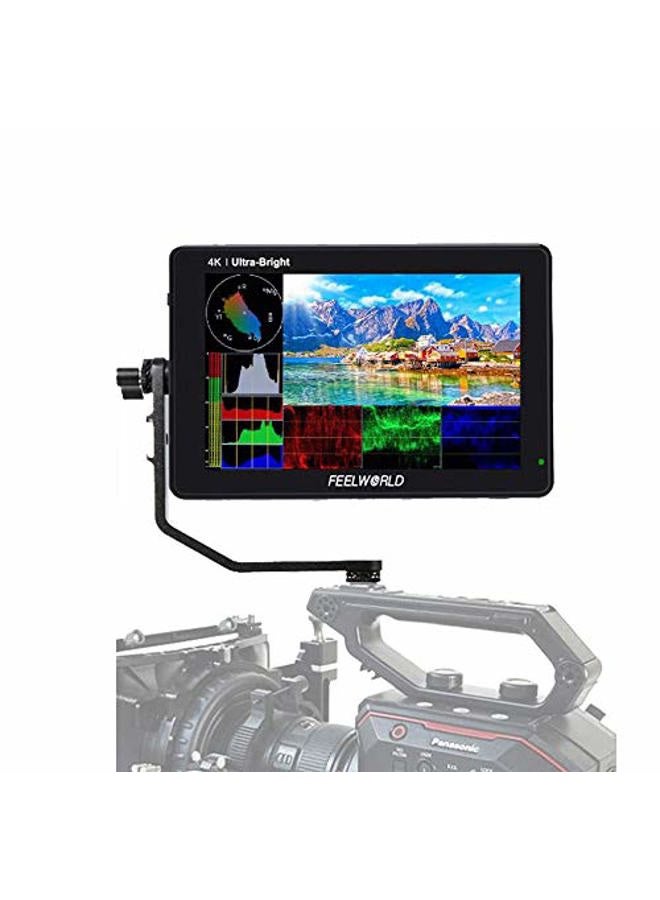 Feelworld LUT7S 7" 3D LUT 4K HDMI and SDI Monitor 2200nits Touch Screen DSLR Camera Field Monitor with Waveform VectorScope Histogram - Image 1