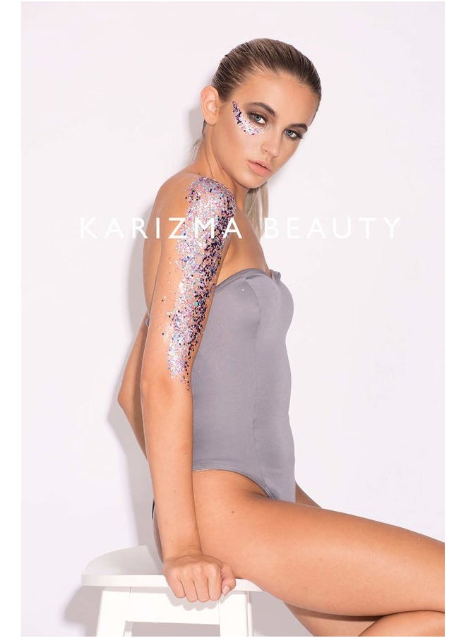 KARIZMA - Unicorn Body Glitter - 30g Chunky Face, Hair, Eye & Body Glitter Set for Women - Rave & Festival Accessories - Image 1