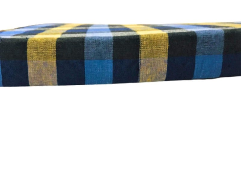 ATOOTFUSION EPE Foam Medium Hard light weight movable Chair Pad /Gaddi Cushion(Size 18X18X2 Inches, Blue)- Count of 02 - Image 3