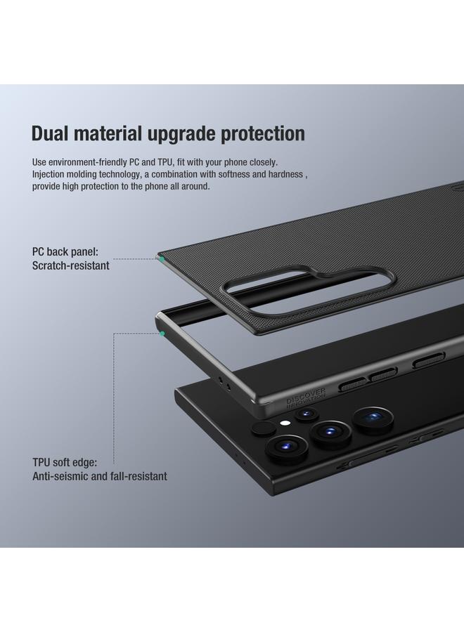نيلكين جراب لهاتف Samsung Galaxy S24 Ultra 5G Frosted Shield Pro PC + جراب هاتف TPU - Image 4