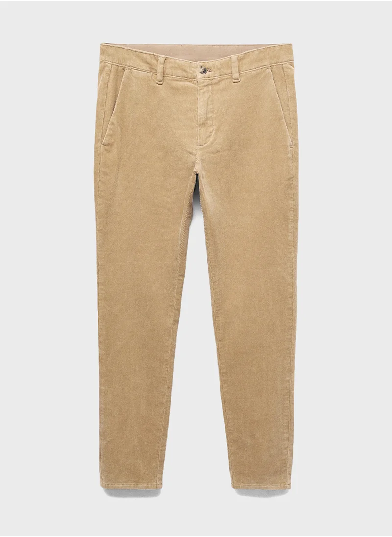 مانجو مان Corduroy Slim Fit Pants