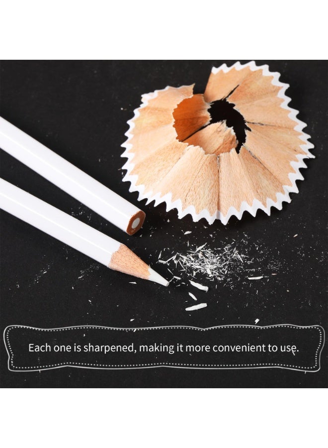 Eraser Pencils Set for Artists, Wooden Sketch Professional Highlight Painting Eraser Pen for Sketching Charcoal Drawings, Revise Erasing Details for Students Limner, 10PCS - Image 4