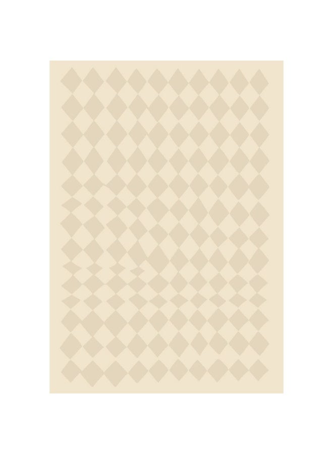 DANUBE HOME Cosey Modern Geometrics Rug | Washable Modern Rugs Style | Polypropylene + Polyester Area Rug Floor Covering | Indoor Carpet For Living Room Dining Bedroom 240X340cm-Cream Gold