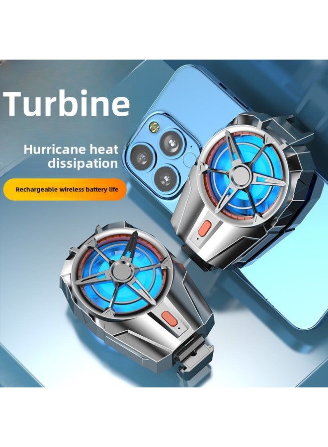 إسكدنيا شحن السرعة الثالثة، X52 مشعاع الهاتف المحمول تبريد الهواء، الشفط المغناطيسي المباشر للكمبيوتر اللوحي تبريد مشبك خلفي كتم اللون: 【x52 أسود مطلي بالكهرباء】 شحن تعديل ثلاثي السرعات - Image 1