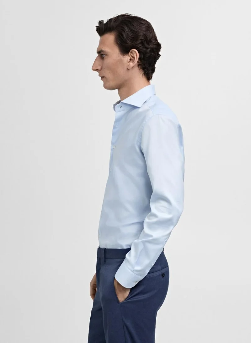Mango Man  Slim fit structured suit shirt for Men | Best Price UAE