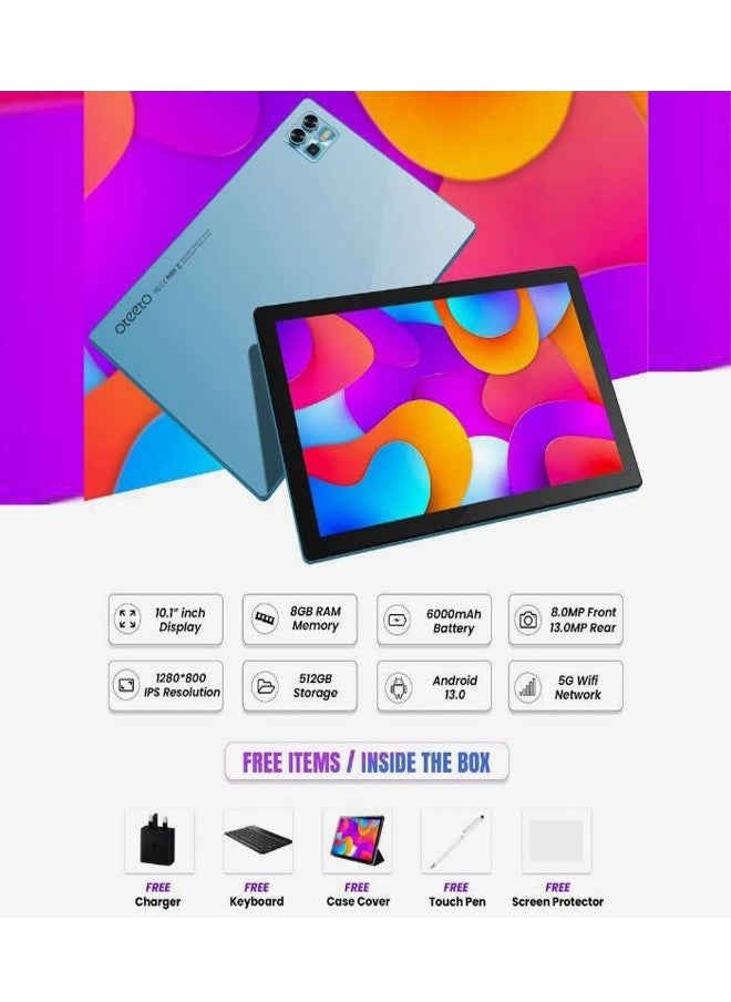 Oteeto - OTEETO TAB 12 PRO 10.1-inch 5G Android Tablet with 8GB RAM, 512GB Storage - Image 1