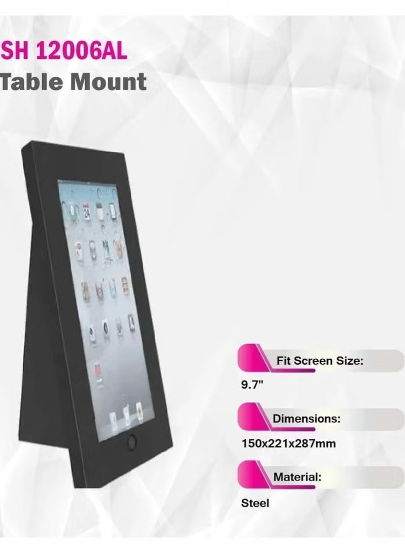 Skilltech SH120-06AL Anti-Theft Tablet Mount for Tablet – Lockable Security Enclosure, Adjustable Desk/Wall Mount, White - Image 5