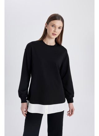 Woman Regular Fit Knitted Long Sleeve Tunic