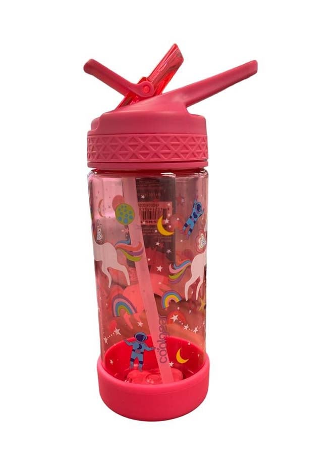 Cool Gear Water Bottle System W Stick 16Oz Pink-Unicornleak Proof , Cool Gear , Cool Gear  For Gym, Cool Gear  For Travel, Trendy Hydration Bottle, Reusable Bottle, Cool Gear  For Kids, Cool Gear Saudi - Image 1