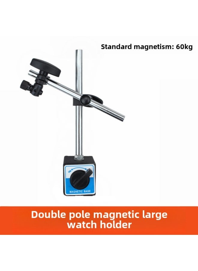 Lever Dial Indicator 0-0.8*0.01 Dial Indicator 0-0.2MM High Precision Small Scale Lever Indicator-Model:Double Pole Magnetic Large Watch Holder - Image 1