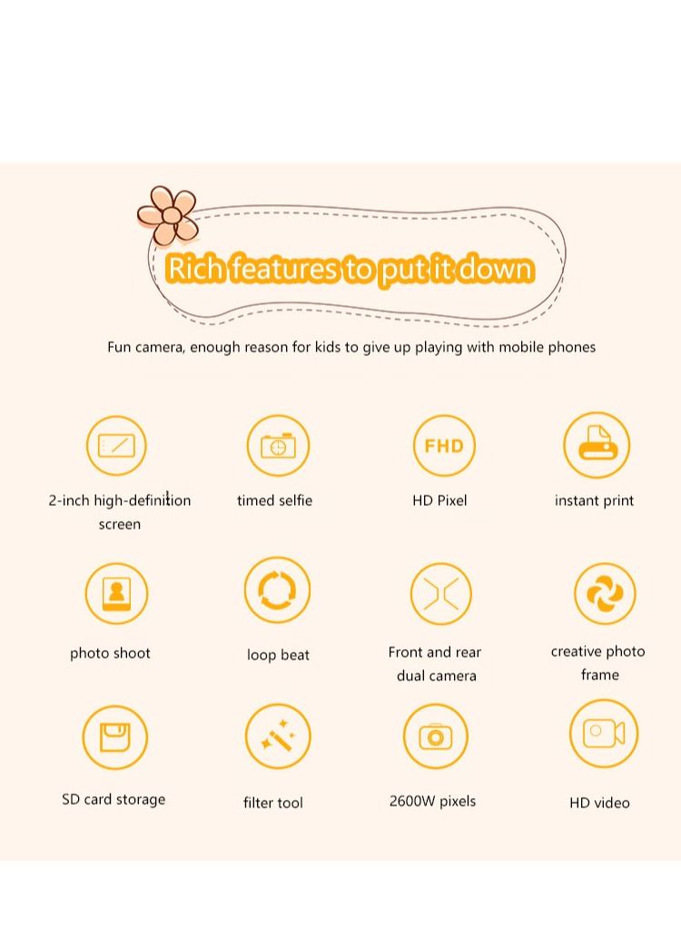 GULFLINK Kids Toy Camera for Child Boys Red - Image 4