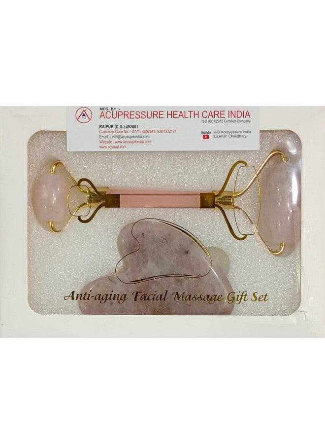 ACi Jade Stone Face Roller with Guasha Stone Combo Set - Multicolour - Image 2