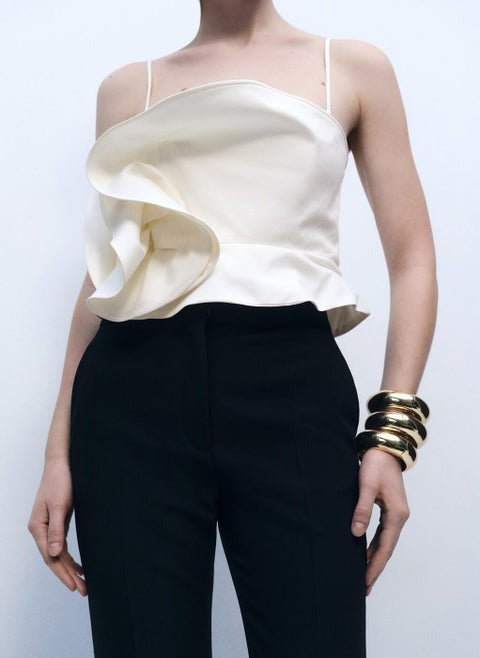 Casual Maxi Ruffle Top