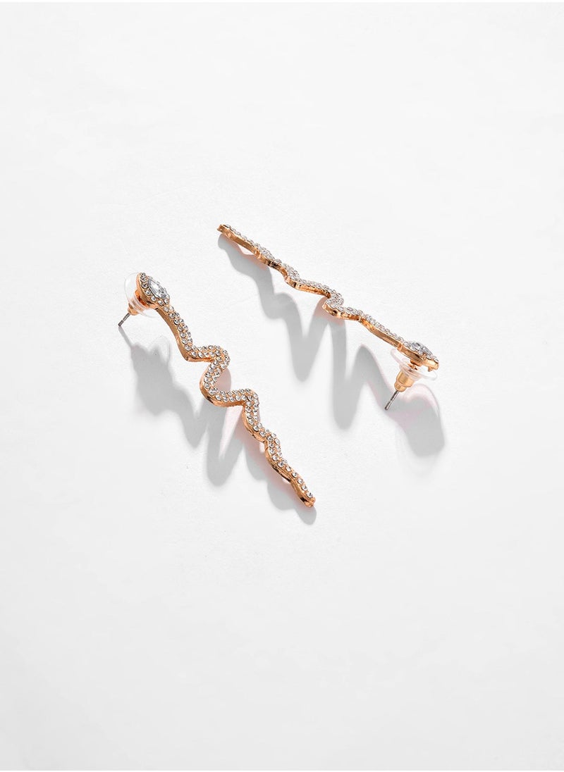 SOHI Contemporary Drop Earrings  - Image 4