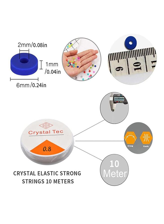 Arabest 7150 Pieces Of 6Mm Diy Woven Disc And Letter Combination Set 25x18x10cm - Image 4