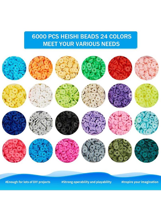 Arabest 7150 Pieces Of 6Mm Diy Woven Disc And Letter Combination Set 25x18x10cm - Image 2