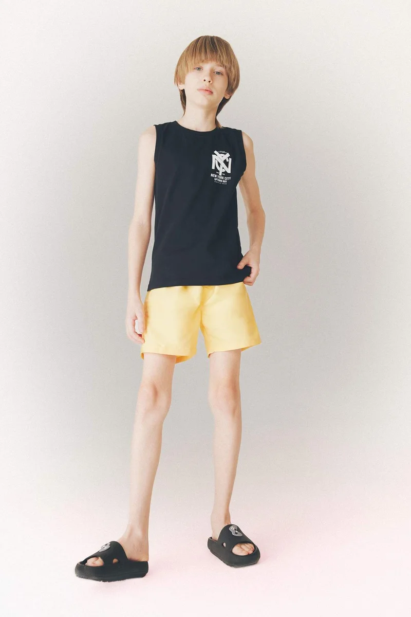 ديفاكتو Boy Regular Fit Basic Swim Shorts
