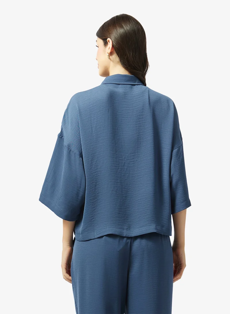 فيرو مودا قميص فيميسلين بثلاثة أرباع