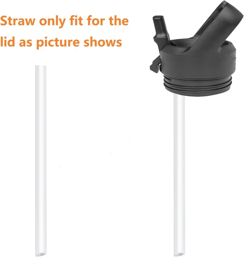 CampTek Replacement Straws Compatible with YETI Rambler Jr. 12 oz Kids Water Bottle,Include 5 BPA-FREE Straws and 1 Straw Cleaning Brush(12OZ) - Image 4
