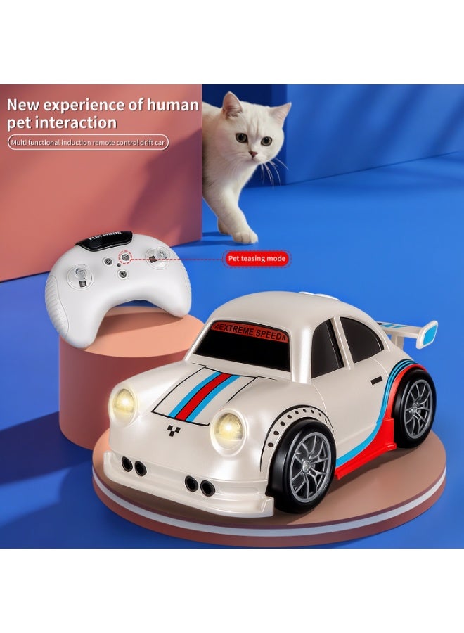 Four-Wheel Desktop Mini RC Drift Car for Kids | 2.4GHz High-Speed Electric Remote Control Car with Hand Gesture Induction, Follow & Escape Modes - Image 4