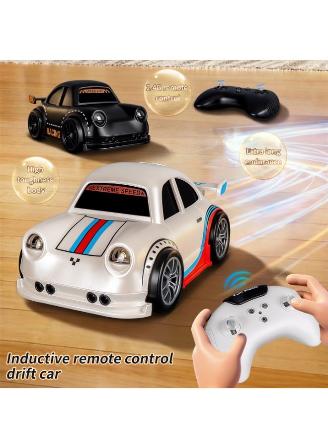 Four-Wheel Desktop Mini RC Drift Car for Kids | 2.4GHz High-Speed Electric Remote Control Car with Hand Gesture Induction, Follow & Escape Modes - Image 5