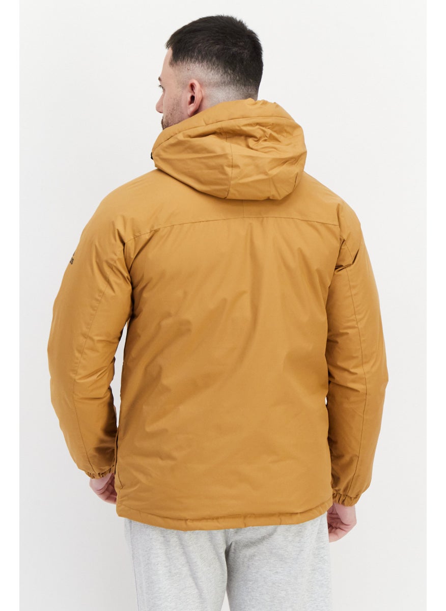 Adidas - Men Sportswear Fit Hooded Training Jacket, Brown - Image 1