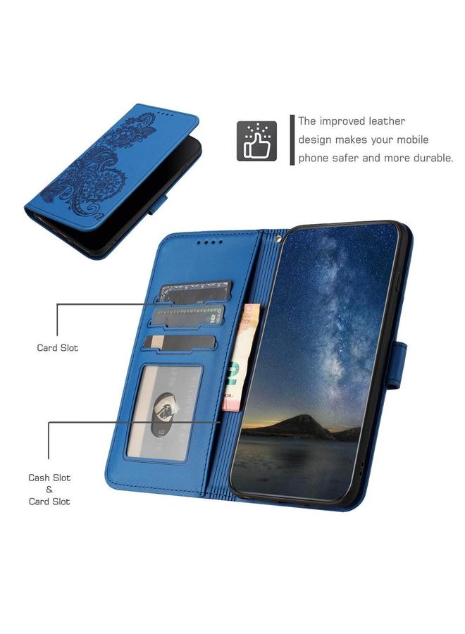 S-TOP Case For Infinix Hot 20 4G Datura Flower Embossed Flip Leather Phone Case - Image 4