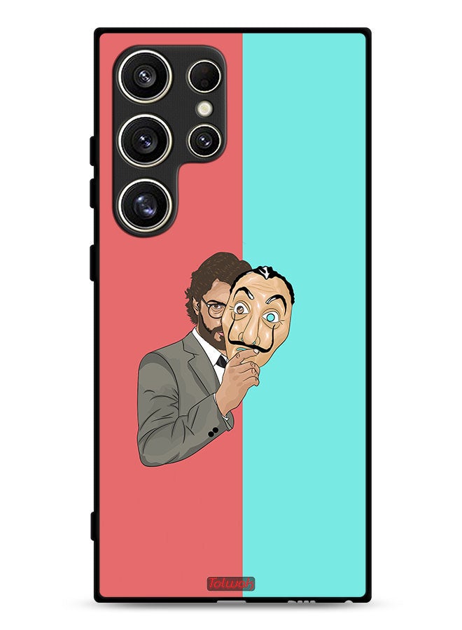 Tolwak Samsung Galaxy S24 Ultra 5G Protective Case Cover The Professor Art - Image 1