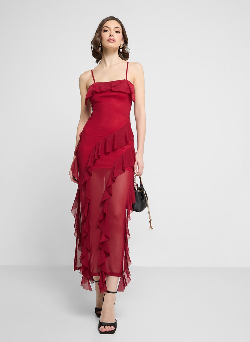 ايلا فستان بكشكشة خارجية - Image 4