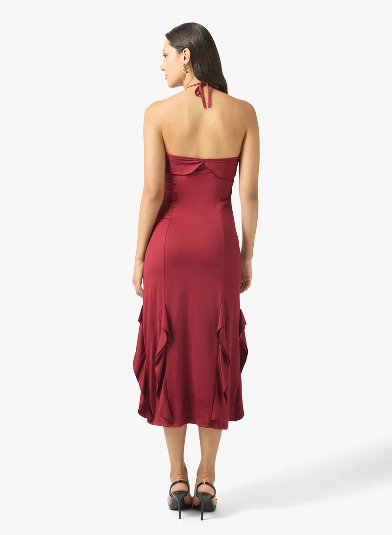 ELLA Ruffled Overlay Dress