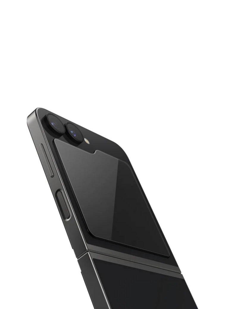 Caseology Snap Fit for Galaxy Z Flip 6 Screen Protector [2 Pack/Easy Installation Kit] Tempered Glass - Clear - Image 3