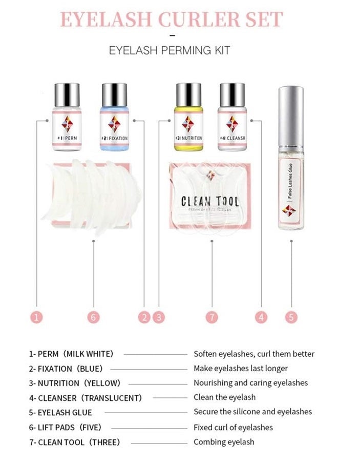 ICONSIGN TUBeauty 2023 Eyelash Perming Full Kit, Upgraded Professional Eyelash Perming Eye Lashes Extension Perming Kit Nutritious Eyelashes Curling Lash Lift ICONSIGN (Glue Upgraded Version) - Image 1