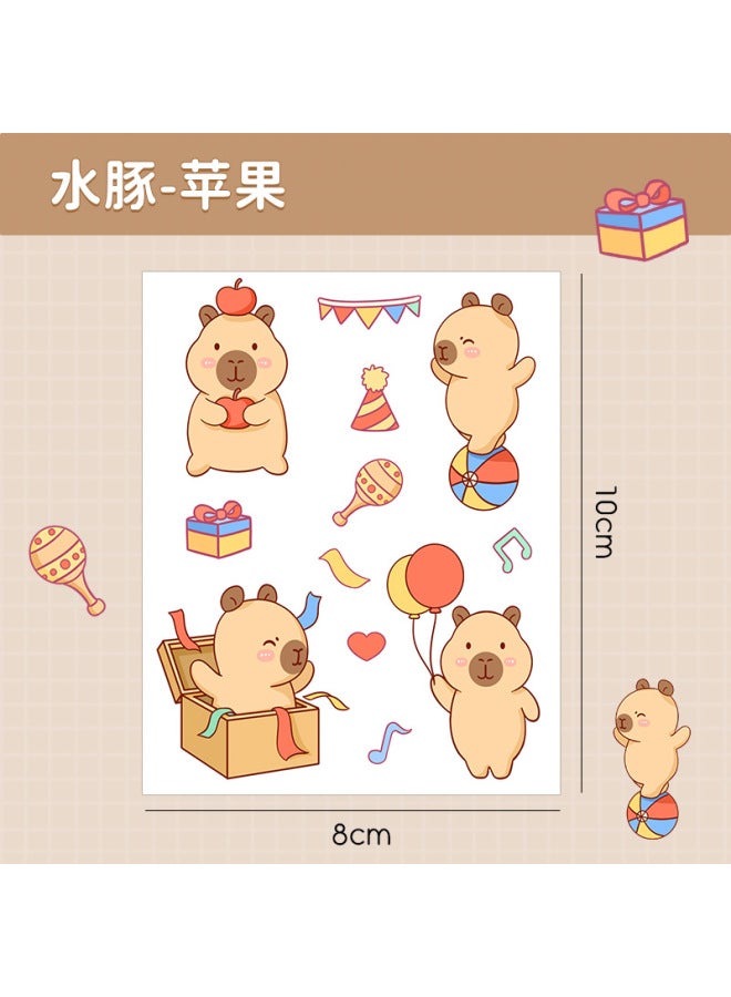 HELPS Creative Cartoon Stickers For Students Cute Pet Waterproof Self-adhesive Diy Handbook Stickers Water Cup Mobile Phone Case Decorative Stickers - Image 1