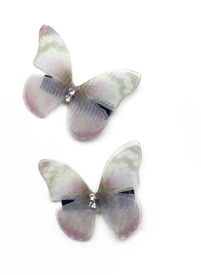 Elite Dose 4 Pieces assorted color mini cute butterfly hair clips accessories for women and girls  - Image 4