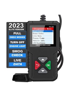OBD2 Scanner YA-101 Auto Code Reader for Check Engine Light,O2 Sensor,EVAP Test,On-Board Monitor Test,Smog Check,OBD2 Diagnostic Scan Tool for All OBD2 Cars Since 1996-Upgrade Version