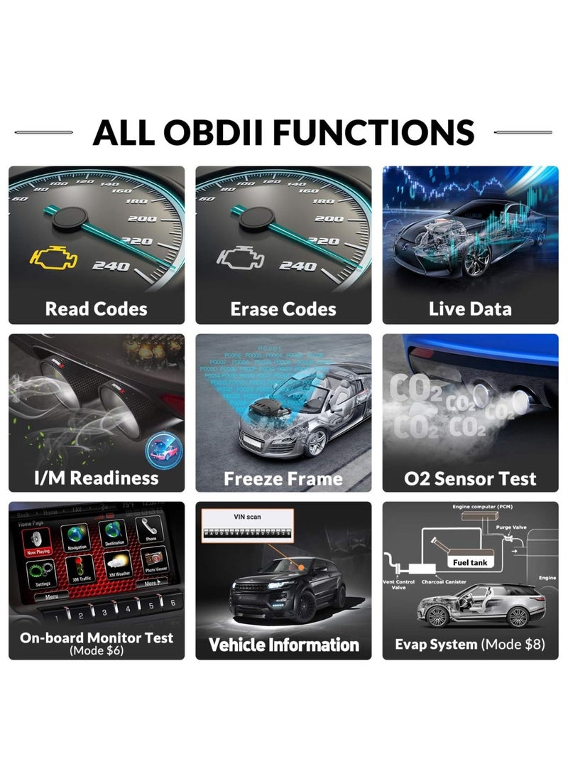 Generic - OBD2 Scanner YA-101 Auto Code Reader for Check Engine Light,O2 Sensor,EVAP Test,On-Board Monitor Test,Smog Check,OBD2 Diagnostic Scan Tool for All OBD2 Cars Since 1996-Upgrade Version - Image 1