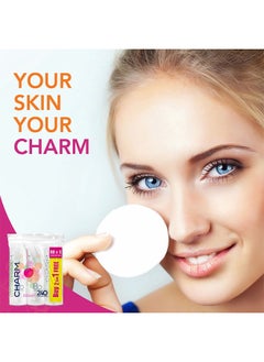 Sanita Charm Gentle Face Cleansing Makeup Cotton Pads 80 Pads Pack of 3  - Image 2