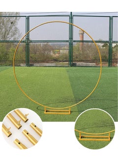 VUCATIN 6.5FT Round Metal Arch Bracket Circle Stand Frame Floral Frame Background Decoration for Wedding Ceremony Birthday Party Anniversary Festival Decoration  - Image 5