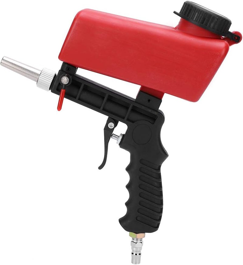 Dioche Hand Held Pneumatic Sandblasting Machine Portable Hand Held, Ideal for Industrial Use, Adjustable Sand Control, 700mL Capacity, Perfect for Metal Derusting and Surface - Image 4