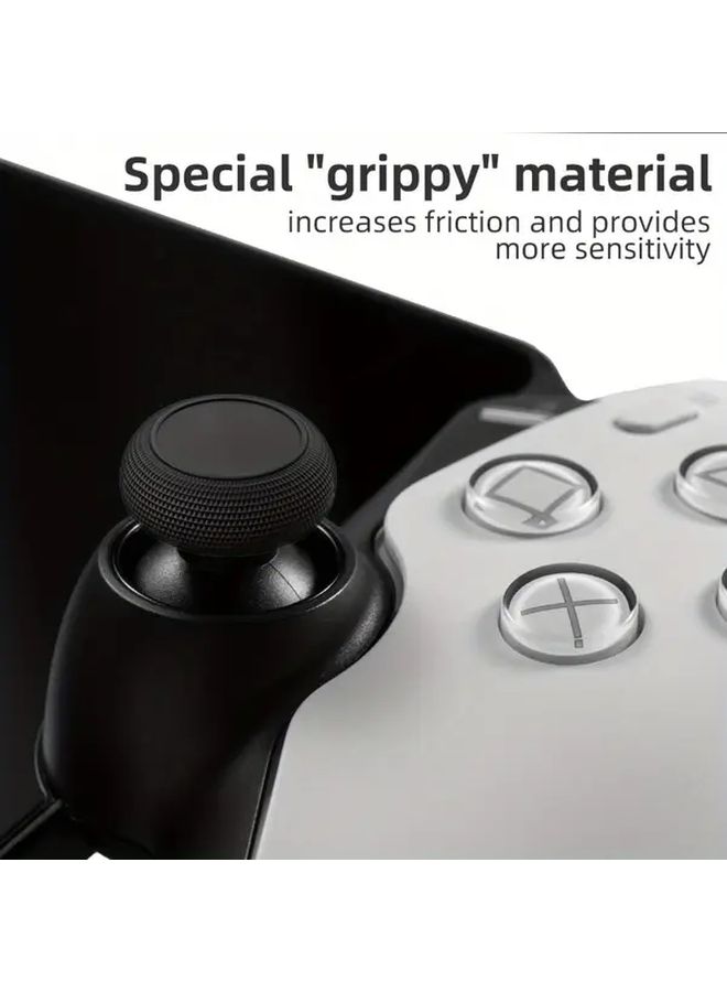 Black Rubber Thumb Grips For Xbox One Controller 6PCS Textured Ergonomic Joystick Covers - Image 5