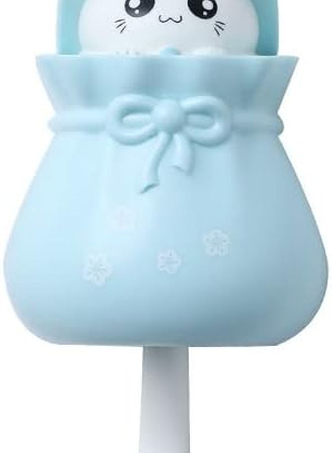 Lucky Cat Self Adhesive Wall Hook Blue For Hanging Keys Hats Towels - Image 1