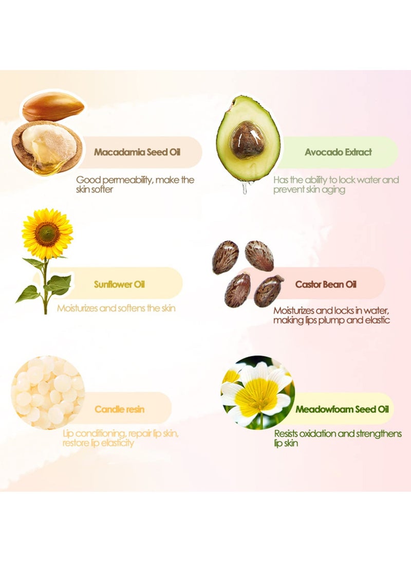 SYOSI مجموعة ملمع شفاه SYOSI 4 قطع، زيت لمعان شفاه مكثف، ملمع شفاه مرطب بمرآة، مجموعة ملمع شفاه مرطب مكثف تدوم طويلاً، بلسم شفاه ملون لامع زيت شفاه - Image 5