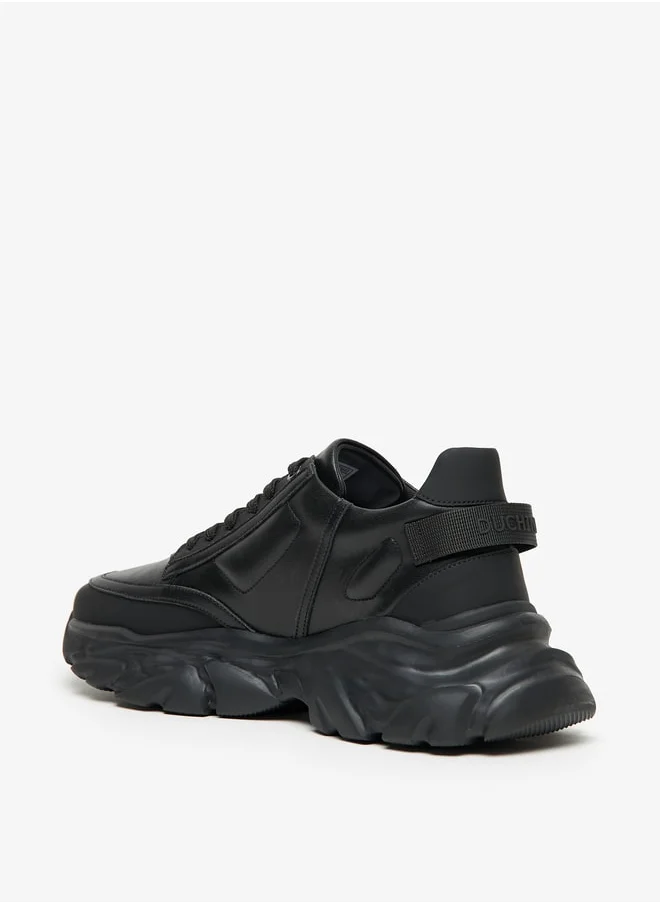 دوتشيني Men's Solid Lace-Up Sports Shoes