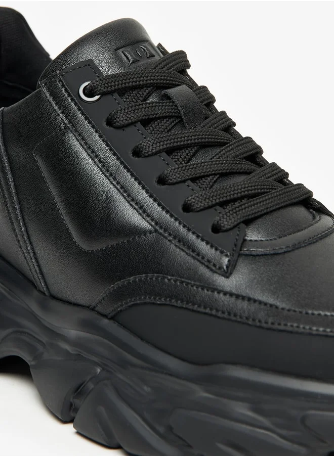 دوتشيني Men's Solid Lace-Up Sports Shoes