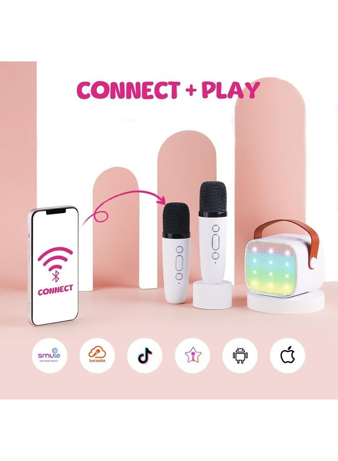 ELTRAZONE "Portable Mini Karaoke Machine with Dual Wireless Microphones – Bluetooth Speaker for Kids & Adults, Perfect Birthday Gift for Ages 4+, Multicolor" - Image 5